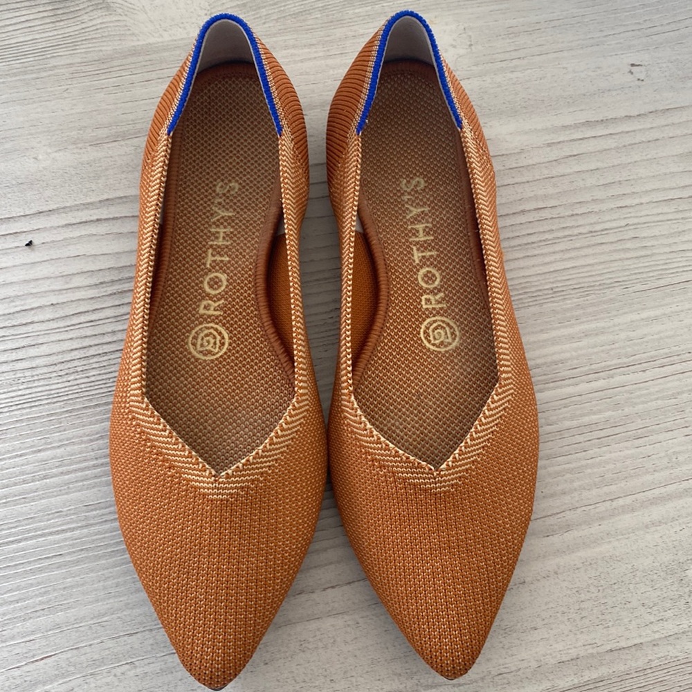 Rothy’s The Point - Brandy color.  Excellent condition.